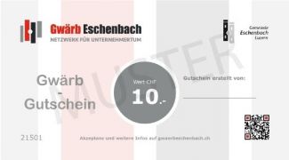 Gwärblergutscheine